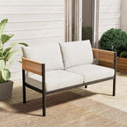 Gand Patio Outdoor Loveseat, Wicker Conversation Set by GrandPatio