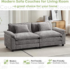 Oprisen 86" Modular Sectional Sofa, Comfy Cloud Couch Sectional Sofa - Image 7