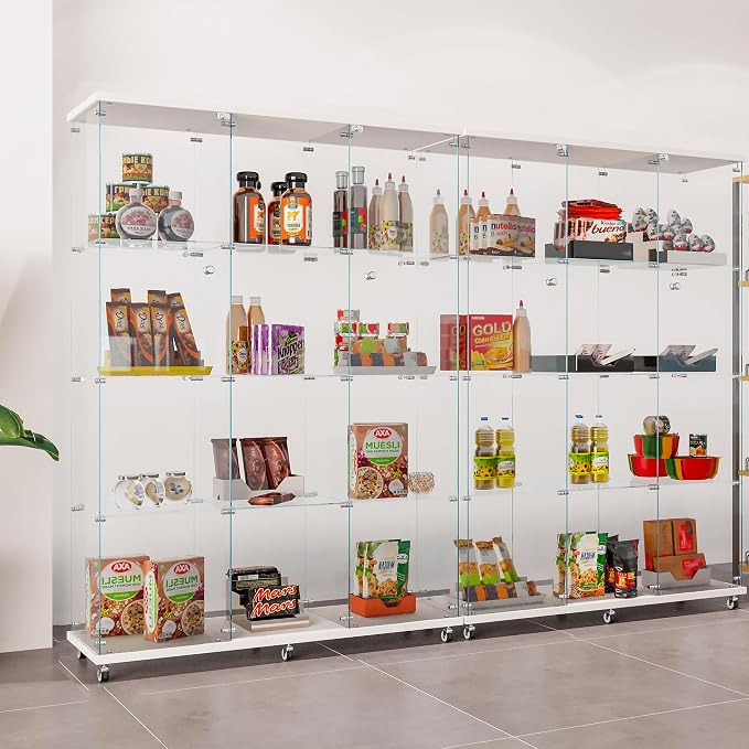 LFT HUIMEI2Y Glass Display Cabinet 12 Shelves - Image 8
