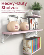 BAYKA Wall Shelves for Bedroom Decor, Mounted Rustic Wood Shelves for Kids Books - Image 4