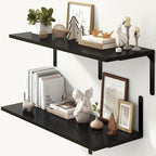 Fun Memories Floating Shelves for Wall, 12 Inch Deep Floating Shelves Set of 2 by FunMemories