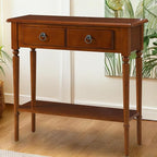 Leick Home Coastal Console Table, Solid Wood, - Image 8