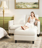 Welzona Loveseat, Comfy Teddy Love Seat - Image 6