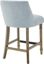 Martha Stewart Delaney Upholstered Mid-Century Modern Counter Stool - Image 6