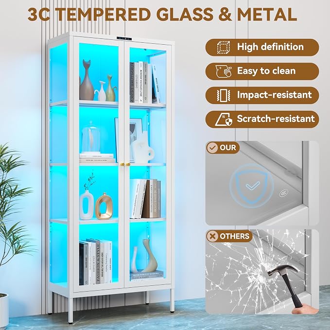 Polup Glass Display Cabinet - Image 5