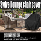 Outdoor Swivel Lounge Chair Cover 4 Pack, Waterproof Heavy Duty Outdoor Chair - Image 5
