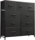 WLIVE 9-Drawer Dresser, Fabric Storage Tower by WLIVE
