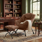 Tiita Lazy Chair with Ottoman, Comfy Leisure Sofa Armchair with Ottoman - Image 3