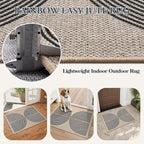 Lahome Rainbow Easy Jute Welcome Mat - Image 5