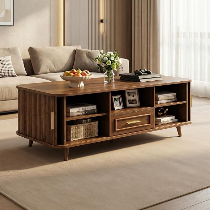 Merax Mid Century Modern Coffee Table - Image 3