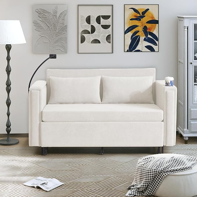 3-in-1 Convertible Sleeper Sofa Couch - Image 7