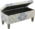 HomePop Large Decorative Storage Bench - Image 5
