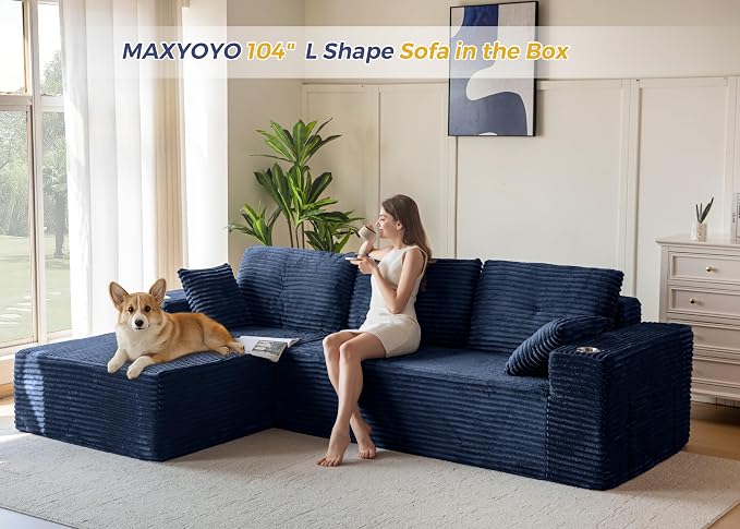 MAXYOYO 104" Modular Sectional Couch - Image 9