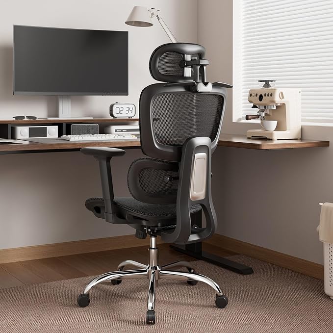 Ergonomic Office Chair with 3D Headrest, Computer Chair with Adjustable - Image 2