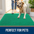 OLANLY Dog Door Mat for Muddy Paws 30x20, Super Absorbent Chenille Mud Mat | - Image 6