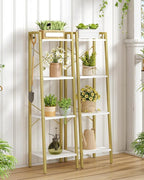 Hzuaneri Ladder Shelf, Bookshelf Bookcase, Freestanding Corner Storage Shelve - Image 8