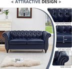 QHITTY 2 Piece Living Room Set, Sectional Chesterfield Sofa Chair Contemporary - Image 4
