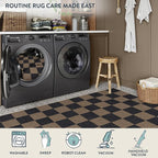 Lahome Checkered Easy Jute 3x5 Outdoor Rug, Washable Rugs - Image 6