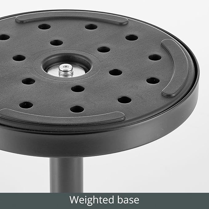 mDesign Glass Top Side/End Drink Table - Image 4
