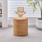 Wimarsbon Round Pouf Ottoman - Image 3