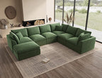 ohllob Oversized Cloud Couches for Living Room, Boneless Sectional Couch by Ohllob