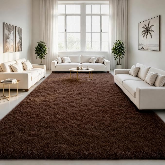 LOCHAS Area Rugs 9x12 Fluffy Living Room Carpets by LOCHAS