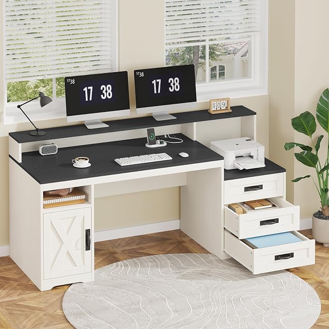 TVU Farmhouse Computer Desk - Image 3