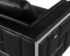 Blackjack Furniture Catania Modern Top Grain Italian Leather Sofa Set - Image 11