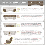 100% Waterproof Sectional Recliner Couch Covers - Image 7