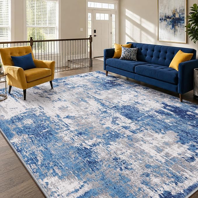 RELEANY Washable 5'x7' Abstract Area Rug - Image 3