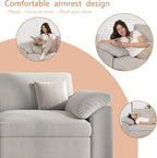 EASE MOOSE Oversized Sectional Modular Sofa, L Shape Sectional Couch - Image 5
