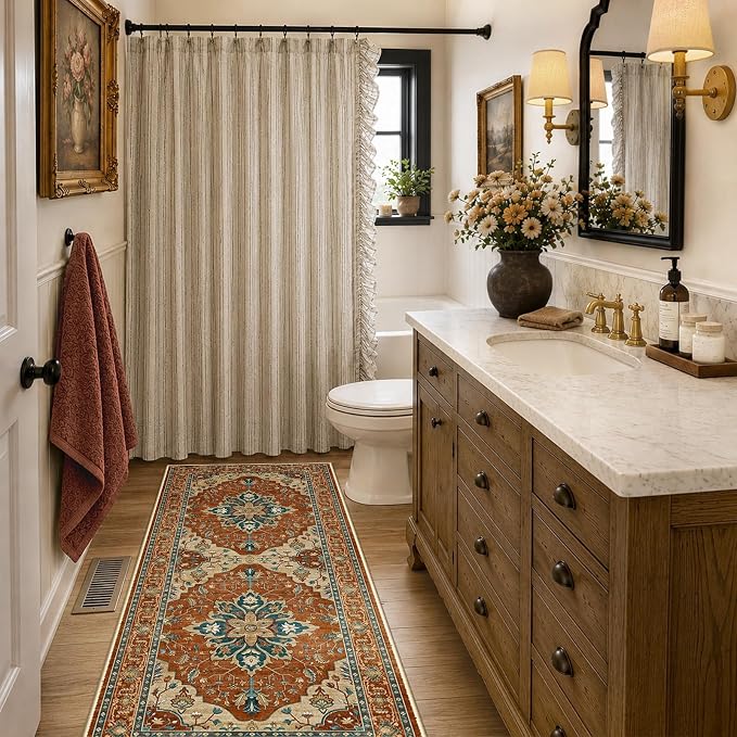 RELEANY Washable Area Rug, Runner 2'x6', Water Repellent, Pet Friendly - Image 2