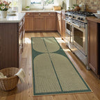 Lahome Enfys Modern Rainbow Easy Jute Entryway Runner Rug, Washable Carpet - Image 3