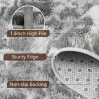 5x7 Grey Fluffy Soft Area Rug Non-Slip - Image 6