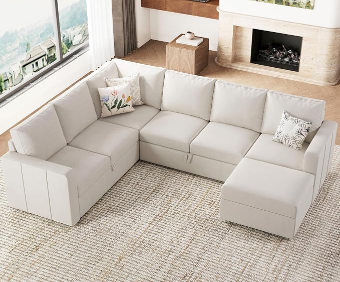 Belffin Modular Sectional Sleeper Sofa - Image 4