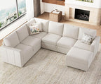 Belffin Modular Sectional Sleeper Sofa - Image 4
