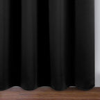 Black Thermal Blackout Curtains/42 x 95 Inch/Set of 2 Panels Room Darkening - Image 9