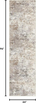 UERMEI 2x8 Washable Runner Rug for Hallway, Non Slip Low Pile Kitchen Carpet - Image 2