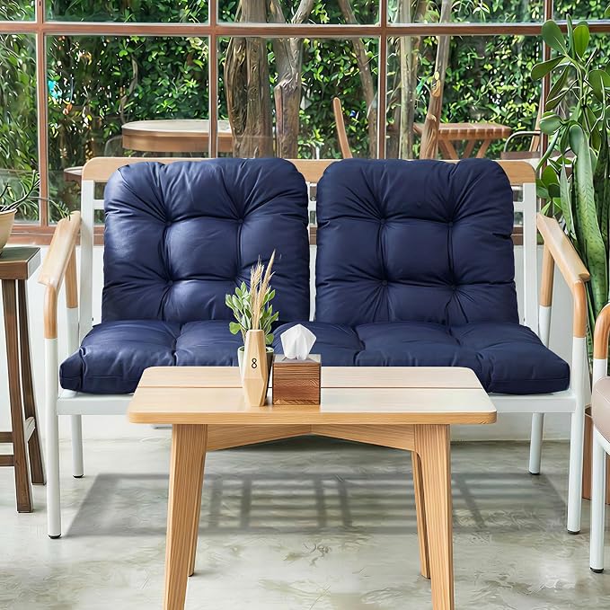 Wicker Chair Cushions of 3 Pieces, Waterproof Cushions - Image 8