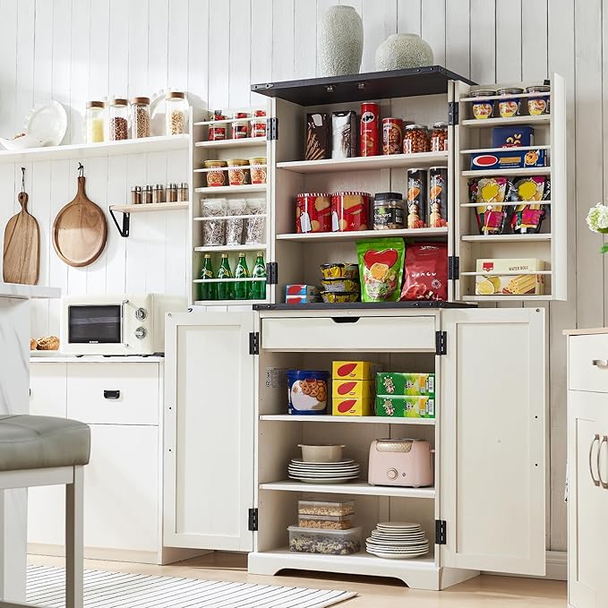 ACCOHOHO 72" Tall Kitchen Pantry, Farmhouse Storage Cabinet - Image 3