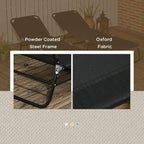 Outsunny 2 Piece Folding Chaise Lounge Pool Chairs, Outdoor Sun Tanning Chairs - Image 6