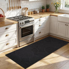 Findosom Washable Runner Rug 2x6, Geometric High-Low Textured Non Slip Hallway - Image 5