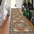 Yamaziot Washable Runner Rug, Low Pile, Soft Distressed Floor Carpet by Yamaziot