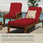 Honeycomb Outdoor Chaise Lounge Cushion - Image 4