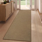 Kitchen Runner Rug Non Slip Hallway Runner Washable Dark Brown 2x6 ft | Boho - Image 3