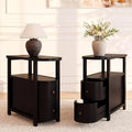 LITTLE TREE Solid Wood End Table Set 2 by LITTLETREE