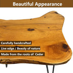 Live Edge Side Table, Solid Wood End Table - Image 7