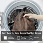 ANARACHON Leather Look Couch Cushion Covers Sofa Seat Slipcovers Sets Couches - Image 9