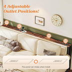 SUPERJARE 86.6 Inch Sofa Table - Image 6