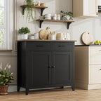 HORSTORS Kitchen Storage Cabinet, Modern Farmhouse Buffet Cabinet - Image 4